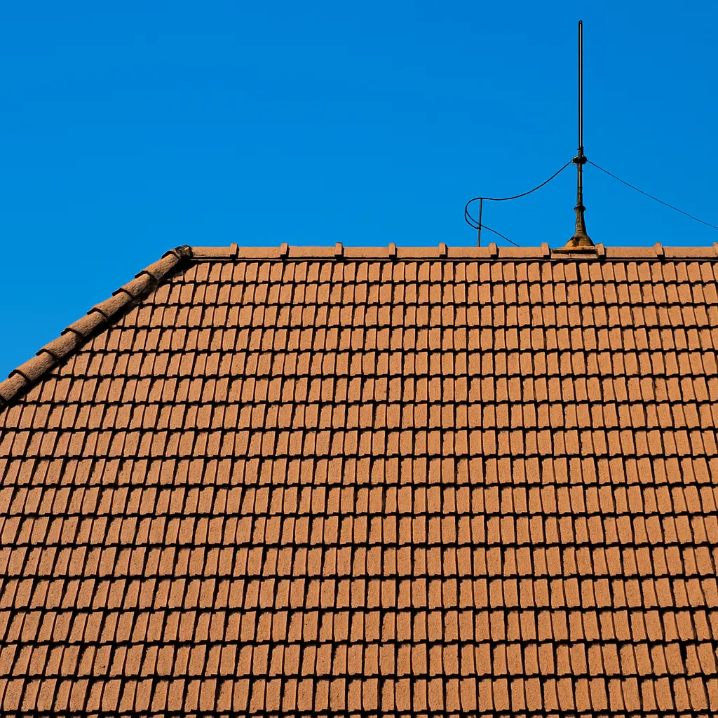 Gepflegtes Dach nach Wartung